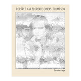 Portret Van Florence Owens Thompson (ascii Art) (Print Only) thumbnail