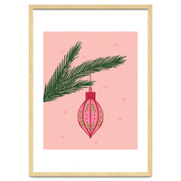 Christmas Globe with tree branch