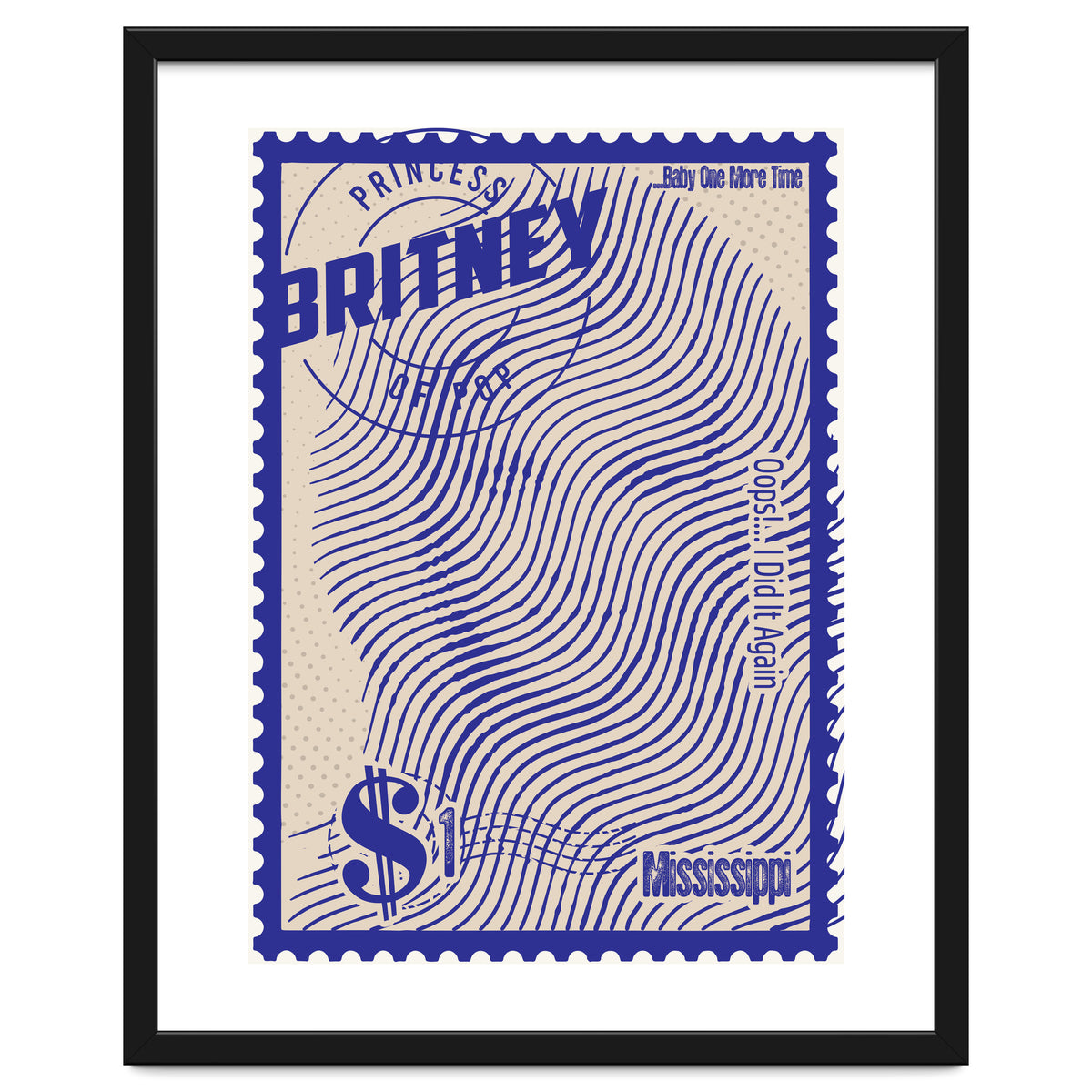 Britney Spears Stamps Art