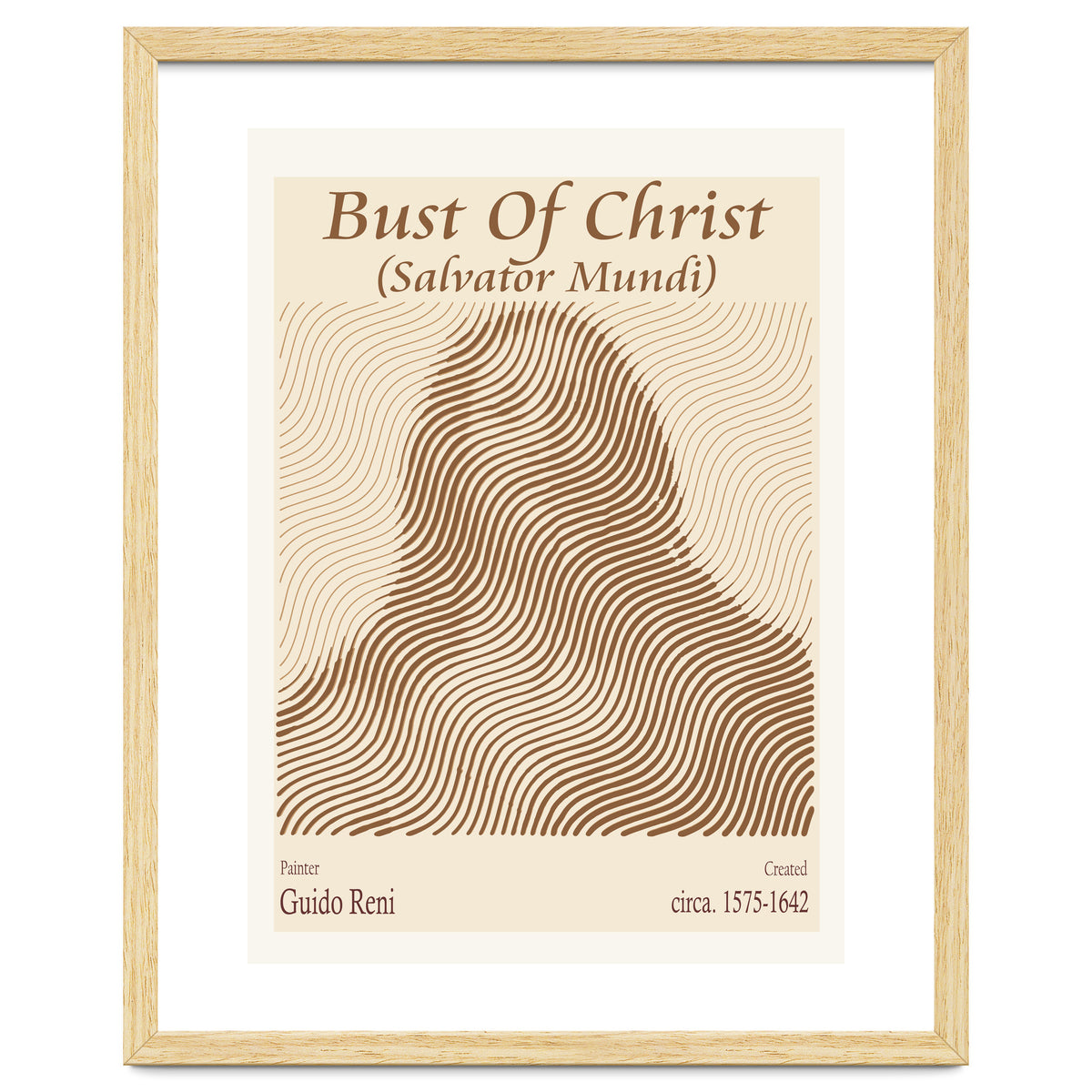 Bust Of Christ (salvator Mundi) – Guido Reni (italian, 1575 1642)