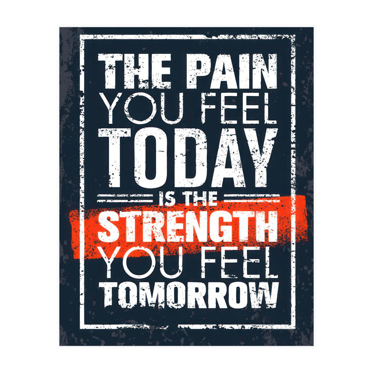 The pain you feeld today (Print Only)