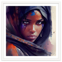 Watercolor Tuareg Woman #8