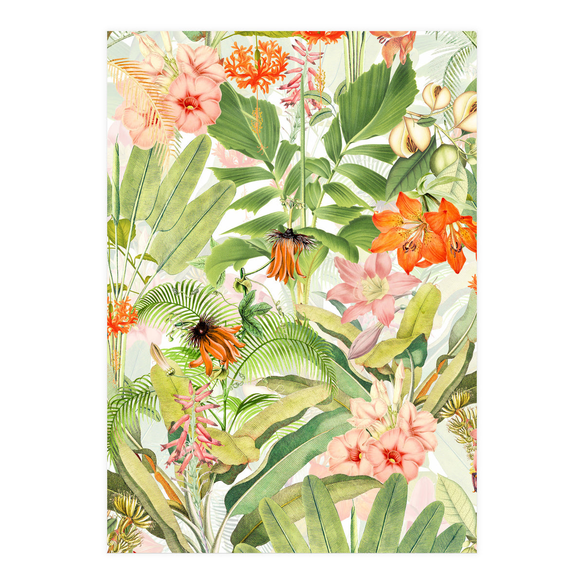 Luxurious Botanical Flower Jungle (Print Only)