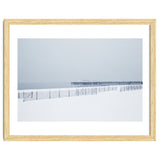Pier in the winter seascape thumbnail