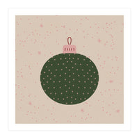 Christmas globe with snowflakes (Print Only)