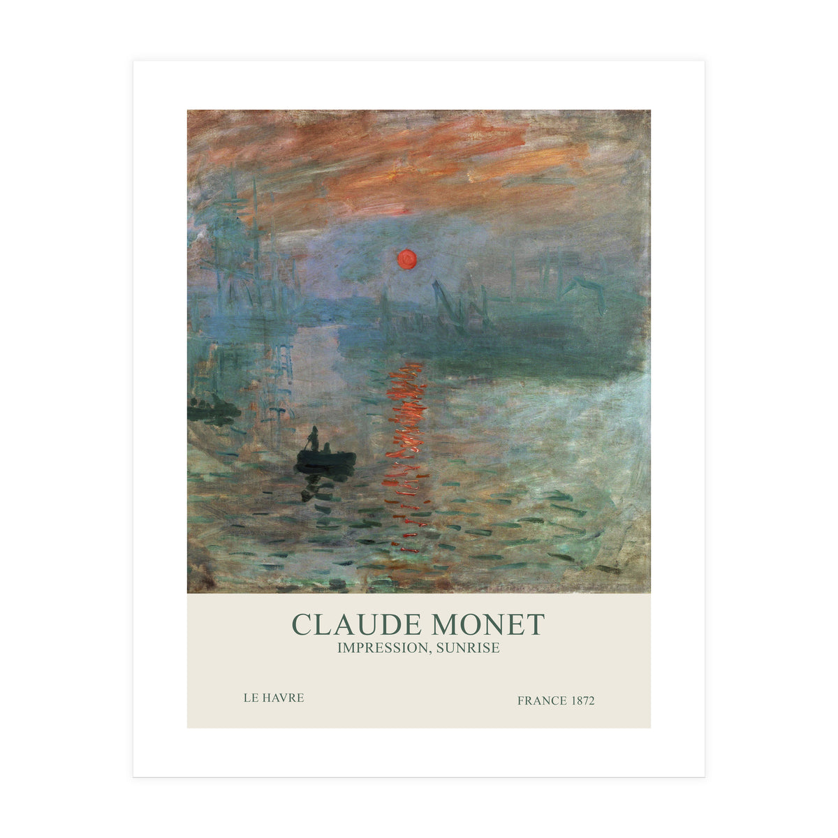 Claude Monet - Impression, Sunrise (Print Only)