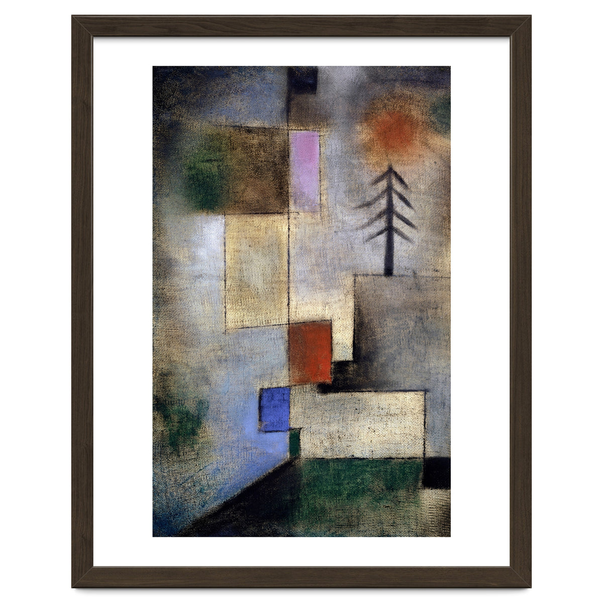 Paul Klee Small Fir Tree Abstract Painting