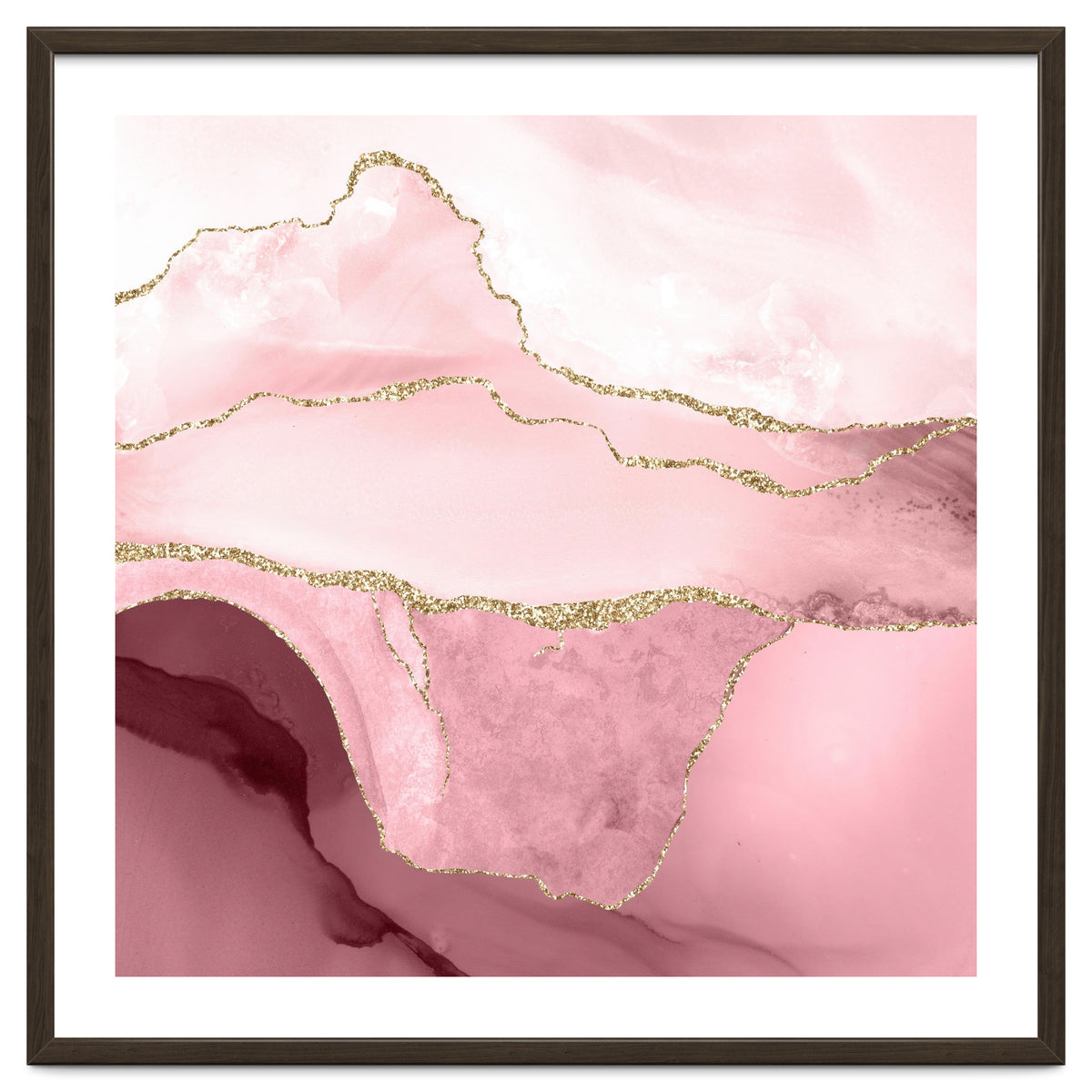 Blush & Gold Agate Texture 05