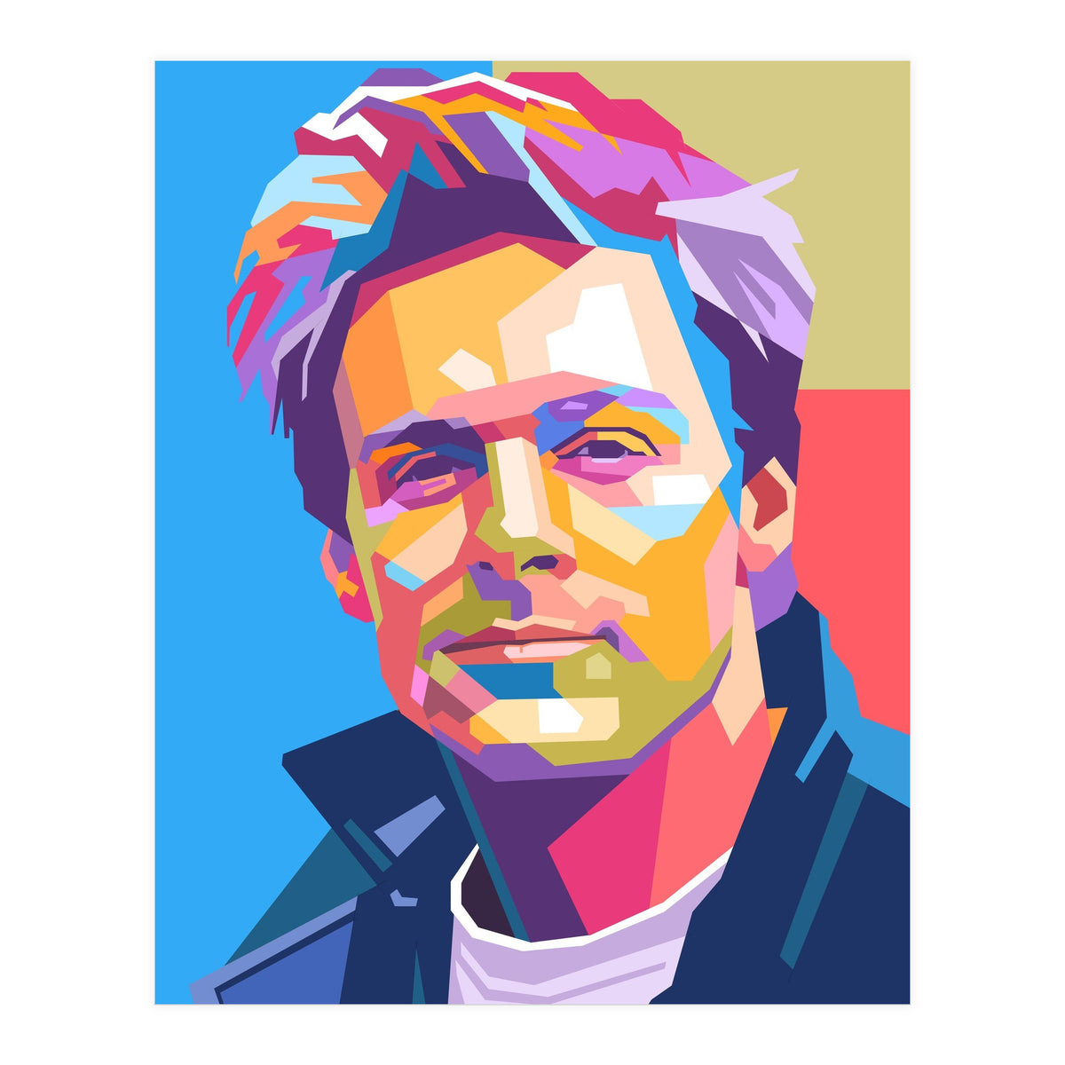 Bryan Adams pop art portrait (Print Only)