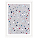 Modern Gray Blue Rounded Terrazzo thumbnail