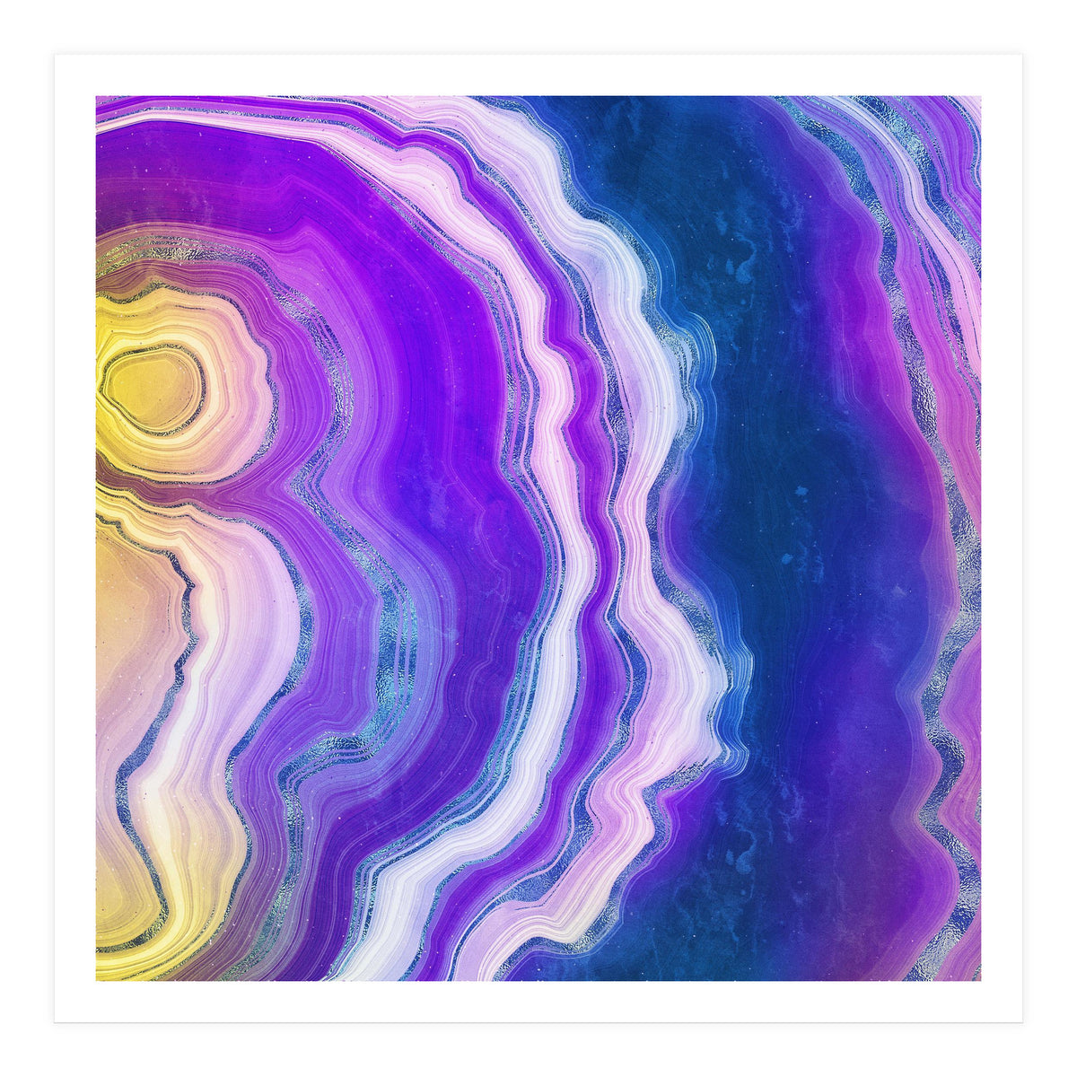 Neon Agate Texture 02  (Print Only)