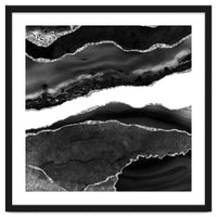 Black & Silver Agate Texture 08