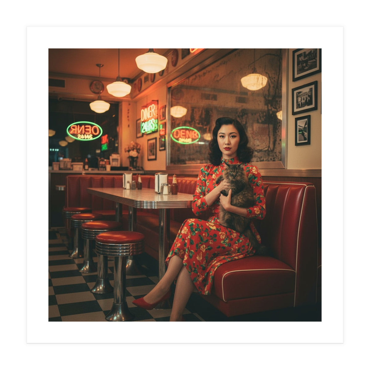 Vintage diner (Print Only)
