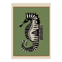Striped Seahorse I (Print Only)