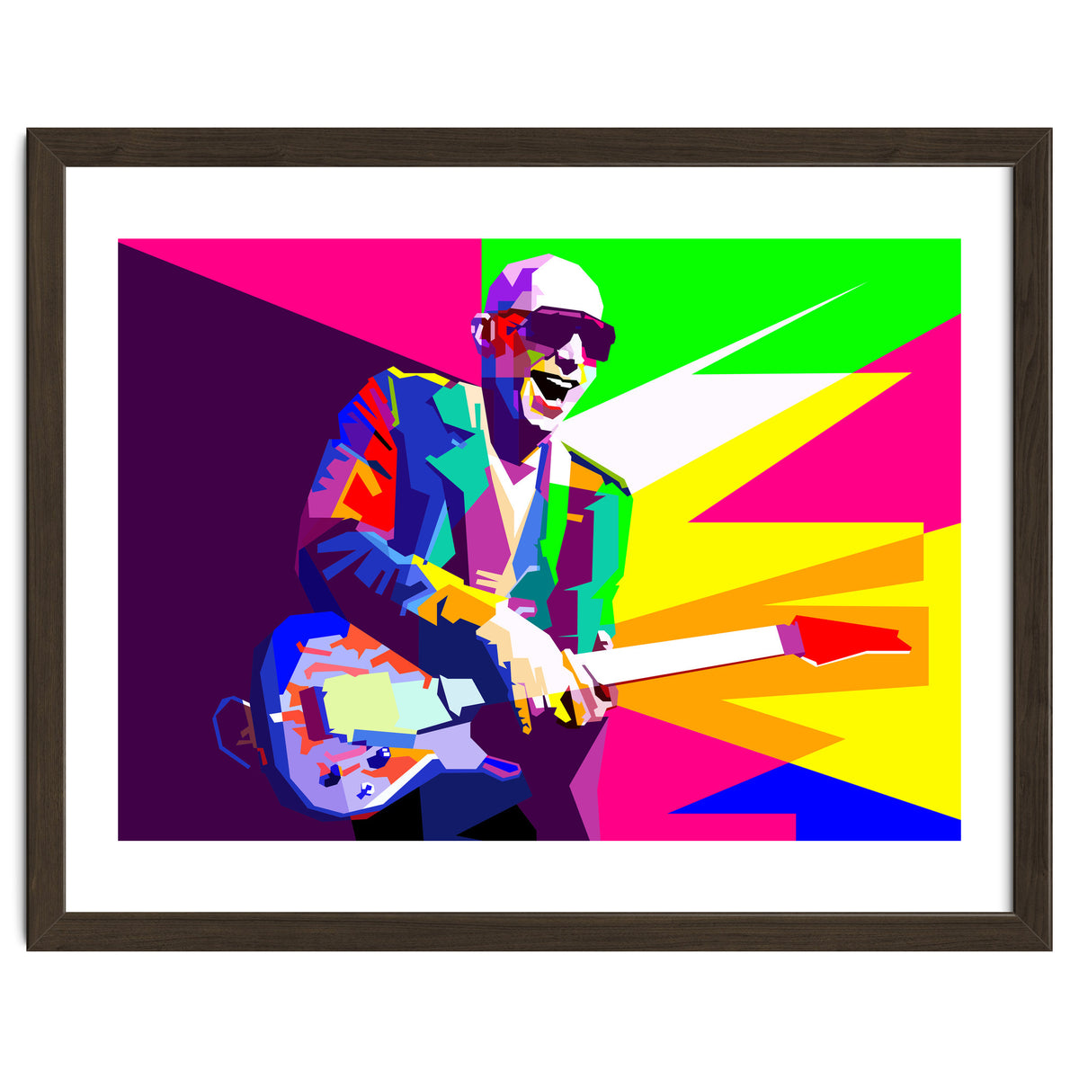Joe Satriani Rock Guitar Instrumental Pop Art WPAP