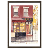 Cozy Bookshop, Autumn Book Shop Street Art, LibraryBook Store thumbnail