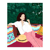 Bohemian Soul, Modern Boho Woman Decor Self Love, Self Care Portrait Fashion Patio Style Garden (Print Only) thumbnail