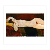 Amadeo Modigliani / 'Reclining Nude', c. 1919, Oil on canvas, 57 x 114 cm. (Print Only)
