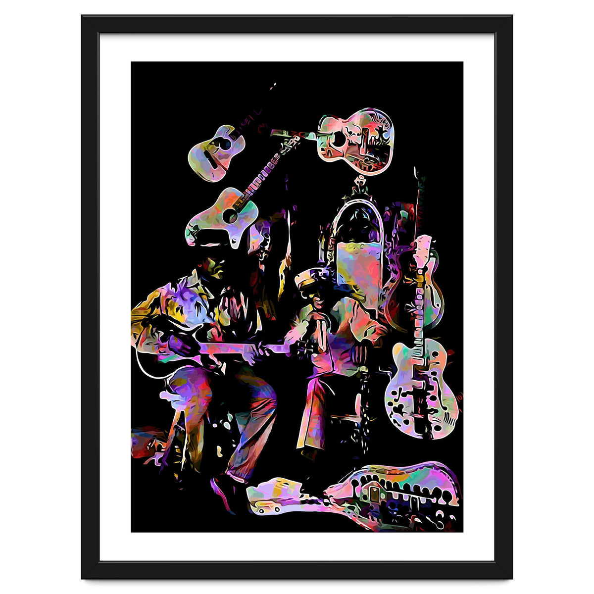 Cool John Ferguson And Captain Luke Blues Musician Legend Colorful