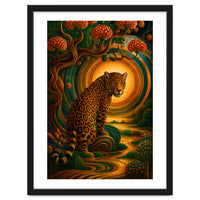 Leopard in Retro Contemporary Aesthetics