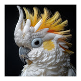 Close Up Cockatoo Portrait Yellow Crested Bird (Print Only) thumbnail