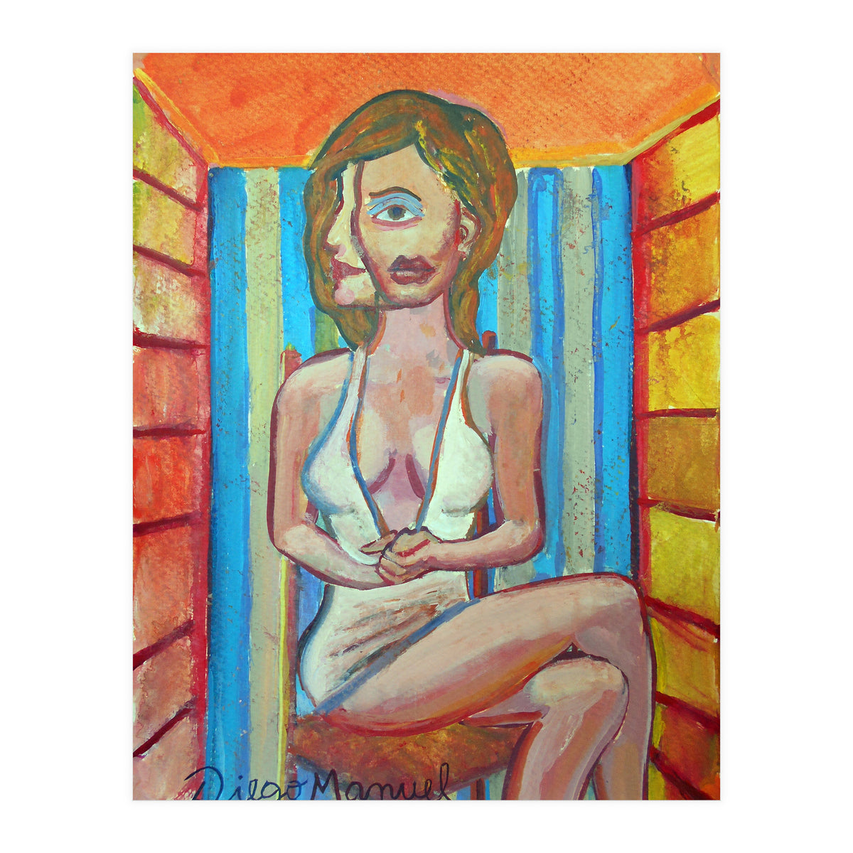 Mujer En La Silla 4 (Print Only)