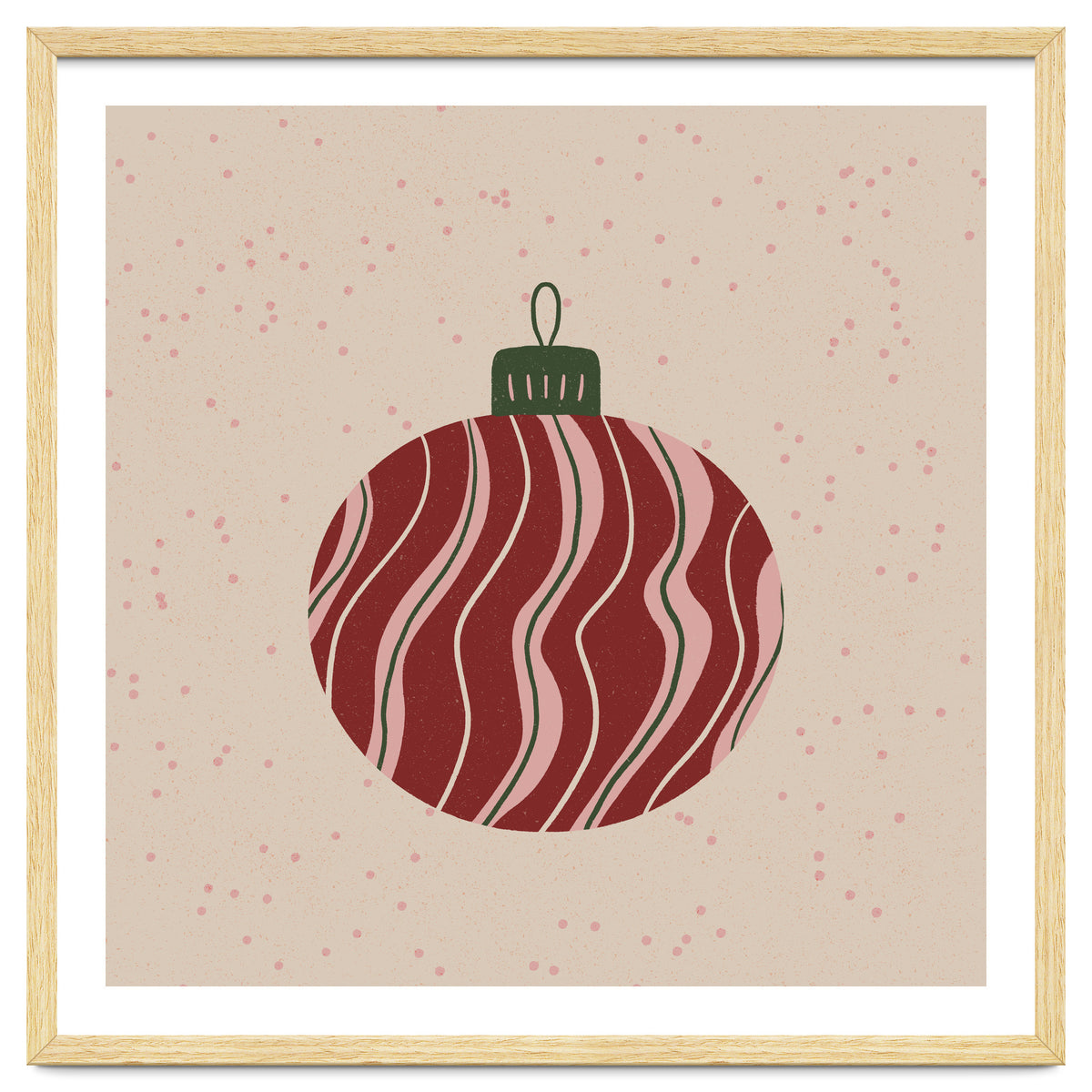 Christmas Globe with swirls