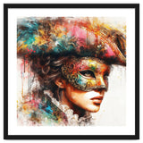 Watercolor Carnival Venetian Mask Woman thumbnail