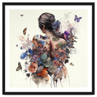Watercolor Butterfly Bouquet