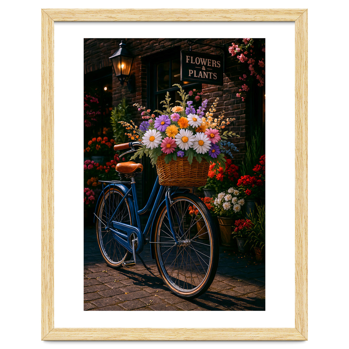 The Aesthetic of a Bicycle at a Flower Shop