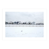 A seagull and snow covered houses (Print Only) thumbnail