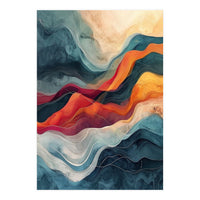 Abstract Flowing Mountain Landscape (Print Only)