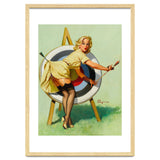 Pinup Sexy Girl On A Target thumbnail