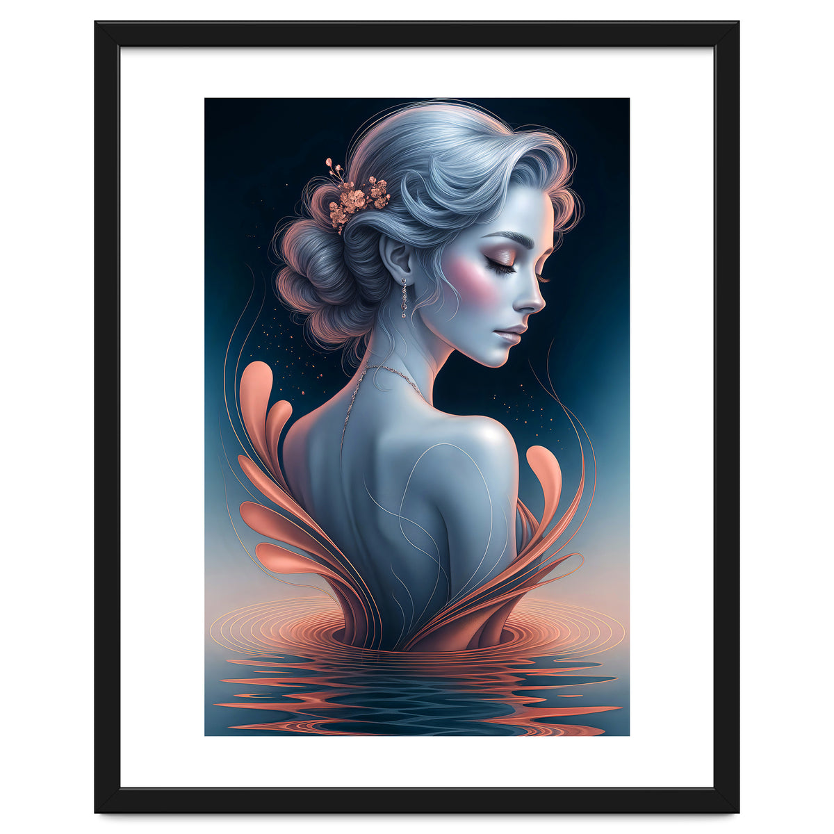 The Beauty of a Woman in an Exotic Pose