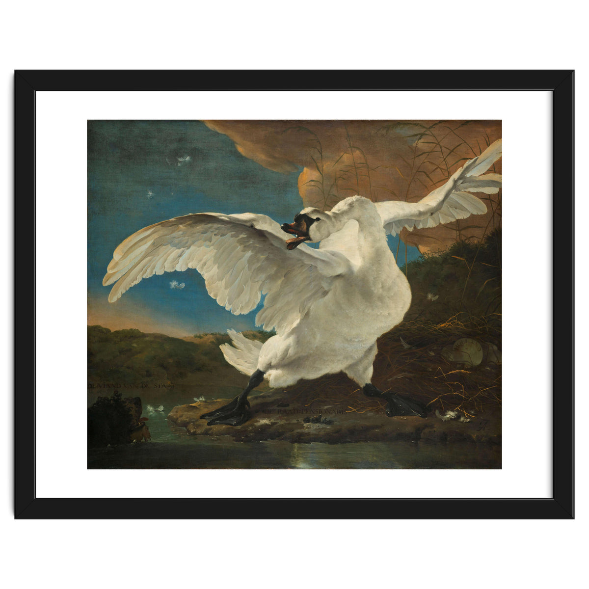The Threatened Swan. The Threatened Swan; Interpreted later as an Allegory on Johan de Witt. Dati...