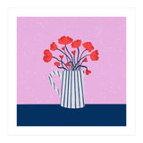 Poppies – pink and blue (Print Only) thumbnail
