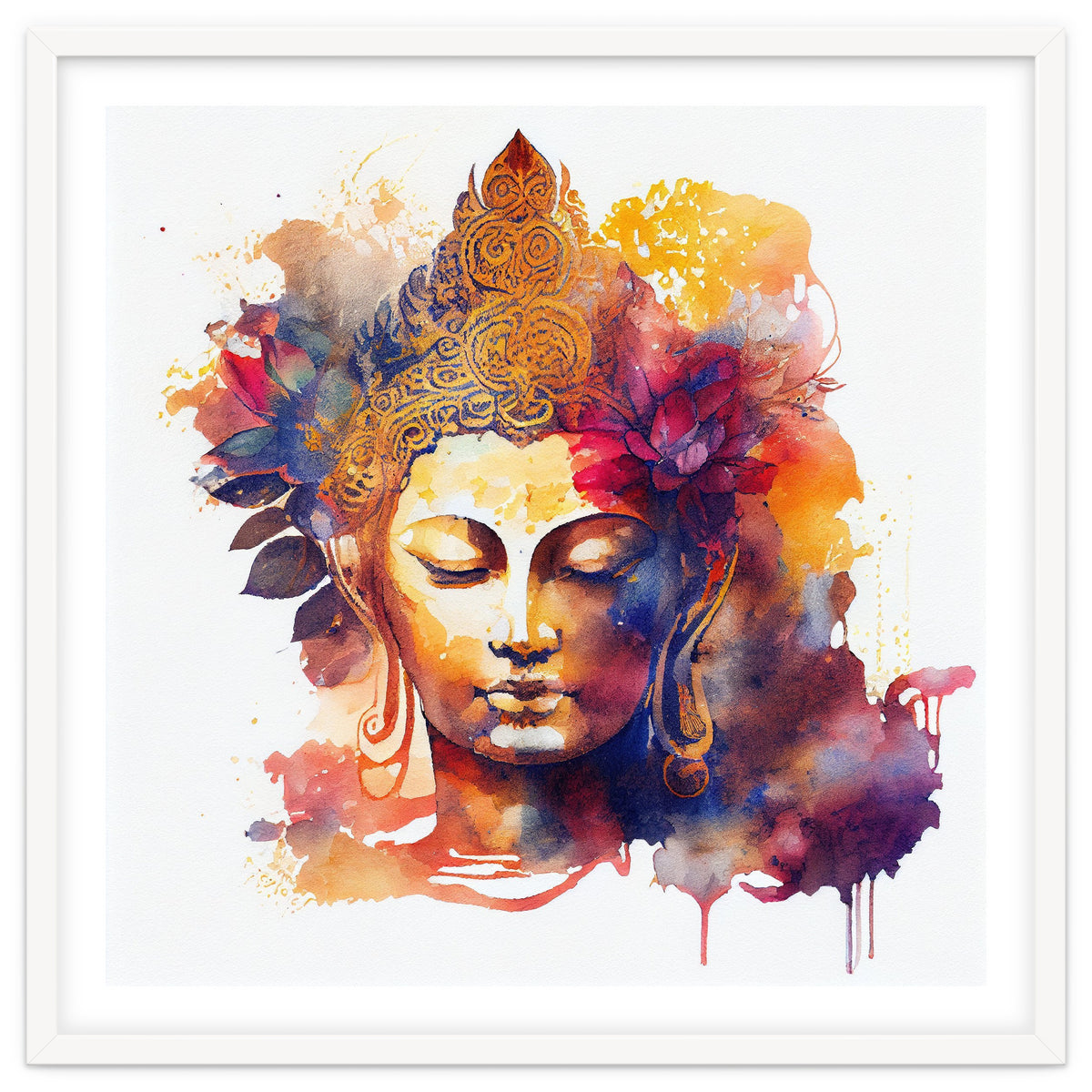 Lotus Bloom Buddha Portrait
