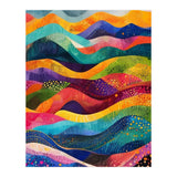 Abstract Rainbow Rolling Hills Landscape (Print Only) thumbnail