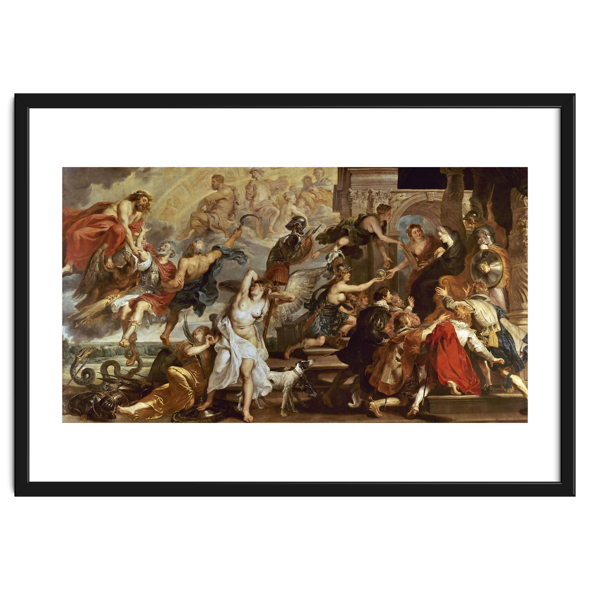 Apotheosis of Henry IV of France (and Henry III of NAvarra from 1562 to 1610) and Regency of Mari...