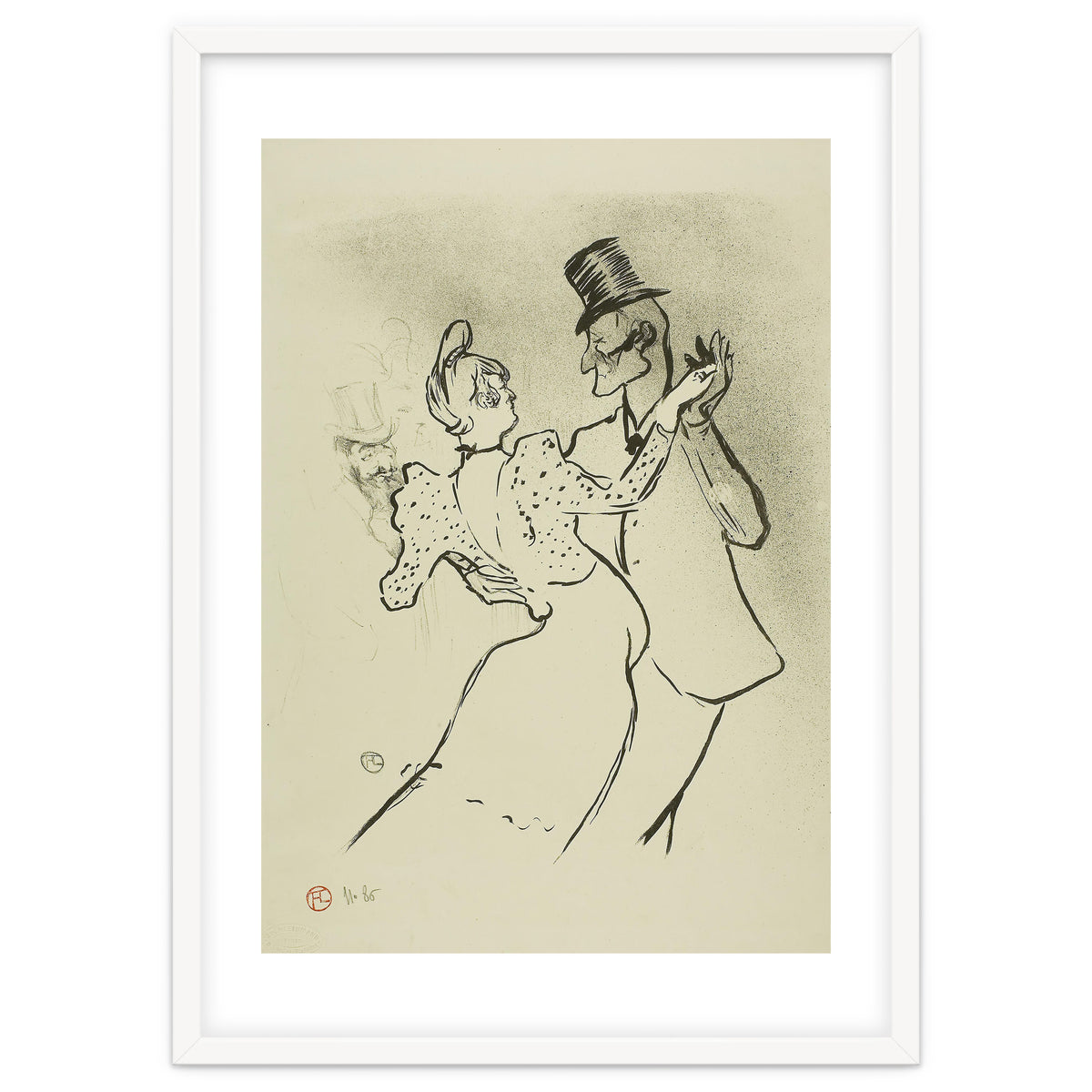 La Goulue. Henri de Toulouse-Lautrec; French, 1864-1901. Date: 1894. Dimensions: 308 × 254 mm (im...