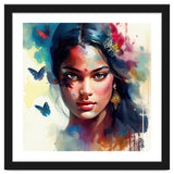 Azure Butterflies Hindu Portrait thumbnail