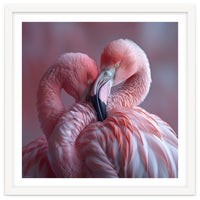 Cute Two Pink Flamingos