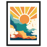 Sunrise Mindset, Positivity Optimism Self Love Self Care Growth, Nature Retro Eclectic Bohemian Peace Contemporary thumbnail