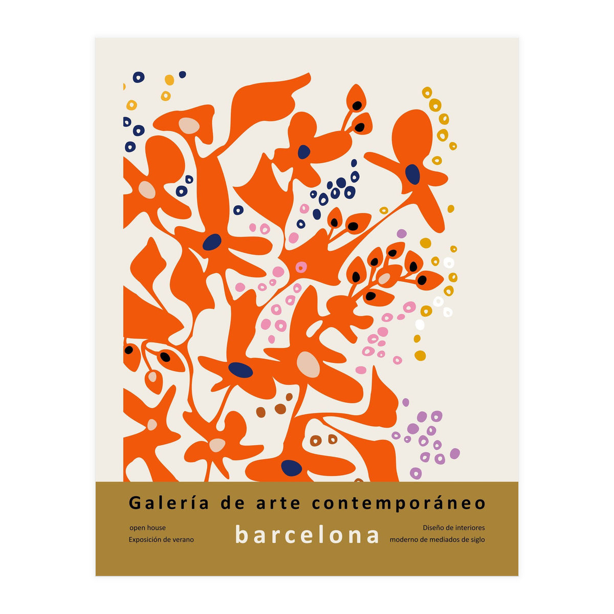 Contemporary art gallery Barcelona design and interior (Print Only)