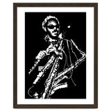 Rahsaan Roland Kirk American Jazz Multi-Instrumentalist in Grayscale thumbnail
