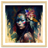 Floral Native Asian Warrior Portrait thumbnail