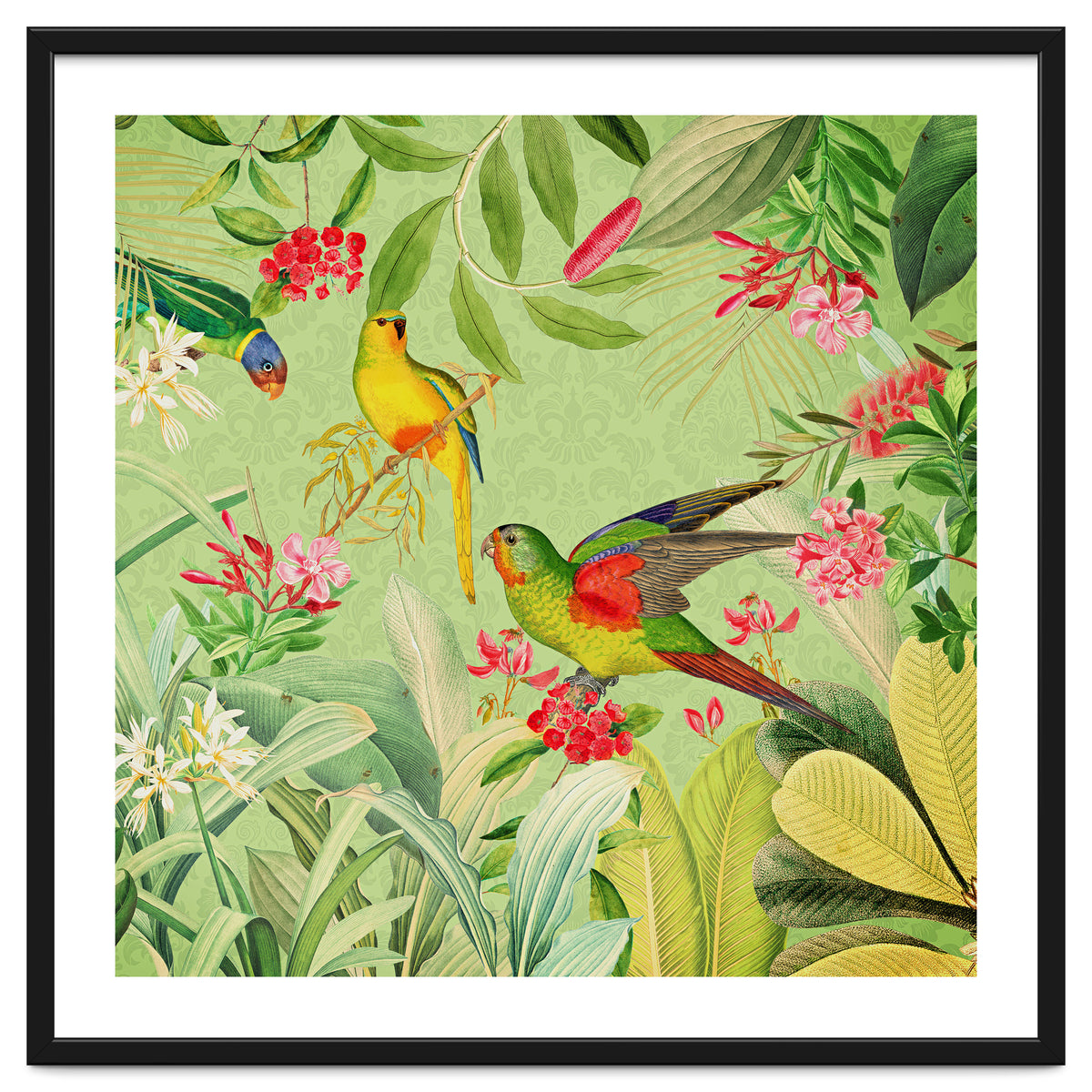 Summer Day Vintage Tropical Jungle