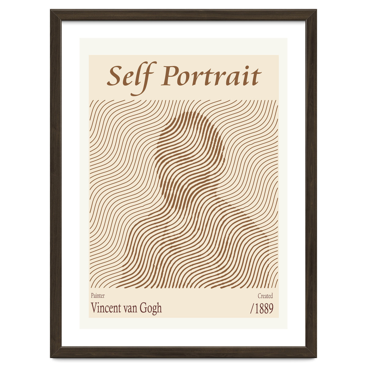 Self Portrait Vincent Van Gogh (1889)