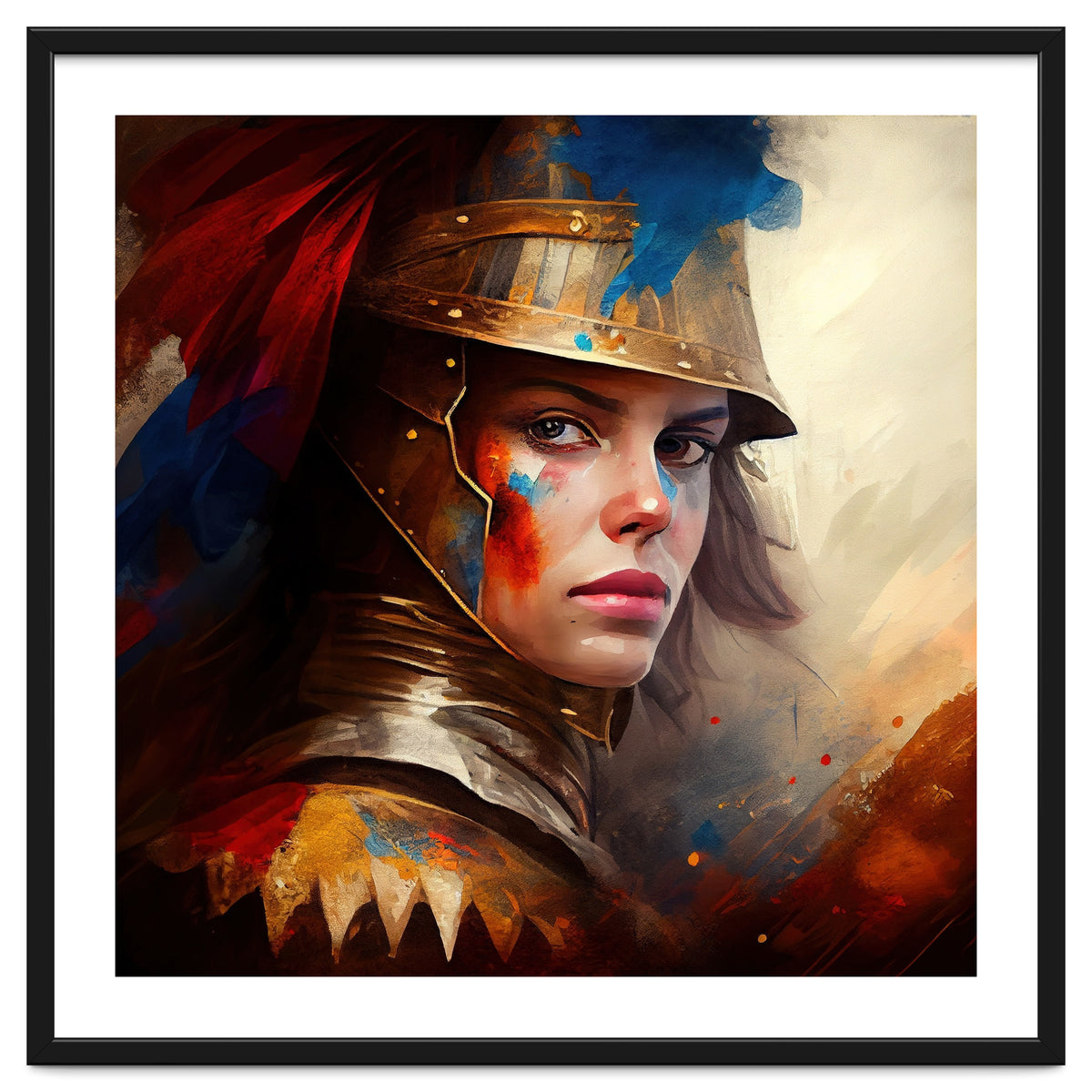 Powerful Medieval Warrior Woman #4