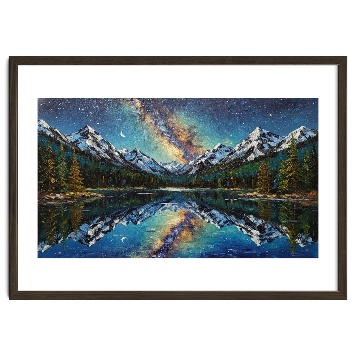 Midnight Mountain Reflection